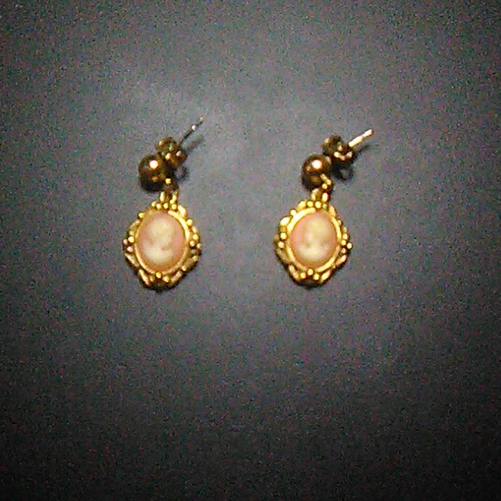 Cameo earrings